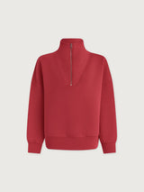 Varley Hawley Half Zip Sweat - Rich Raspberry