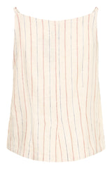 Ichi Linno Waistcoat - Brown Stripe
