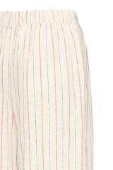 Ichi Linno Pant - Brown Stripe