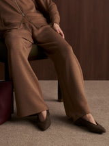 Varley The Extra Wide Leg Pant 29.5 - Golden Bronze Marl